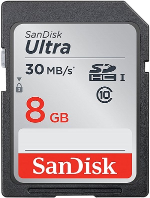 SANDISK 8GB SD CARD